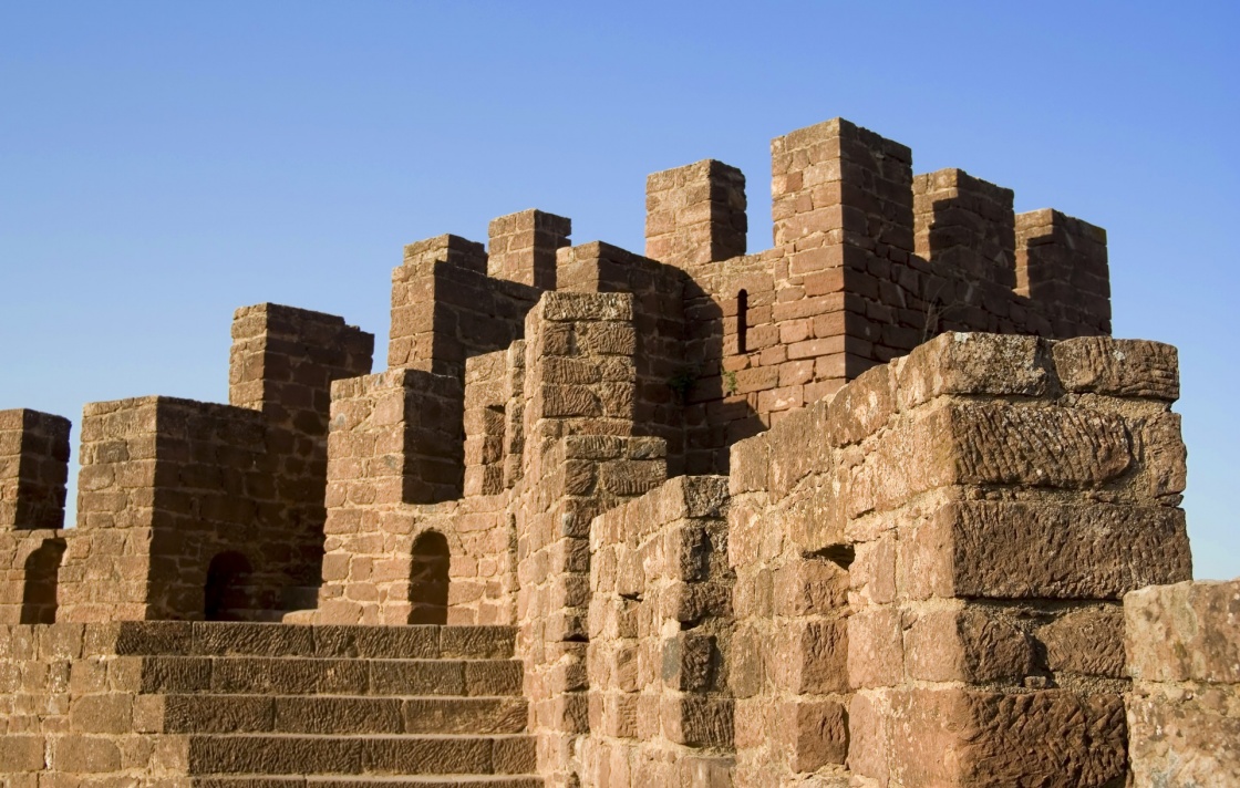 'Detail of moorish fortress at Silves, Portugal in the Algarve' - Algarve