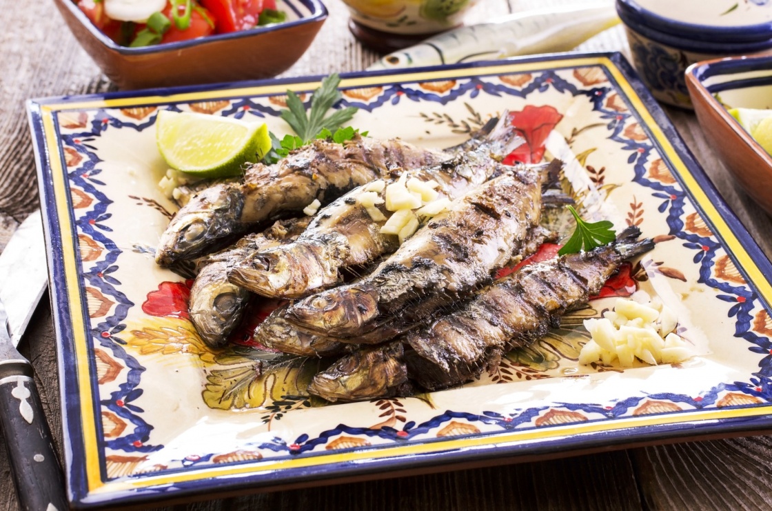 grilled sardines